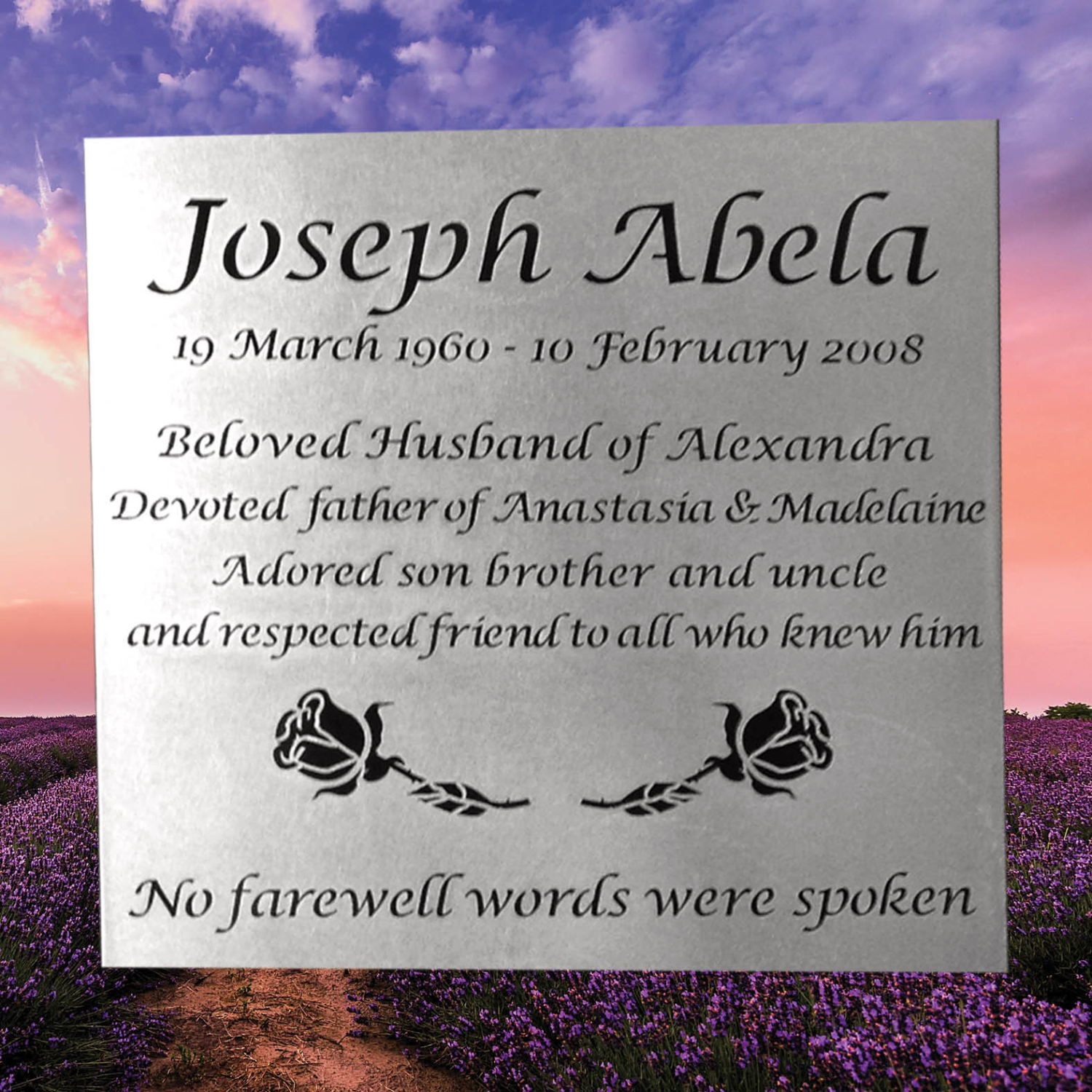 Plaque Of Recognition Wordings